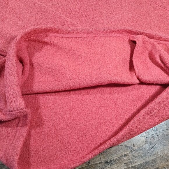 Eddie Bauer 2XL Sweatshirt Top Fleece Shirt Orange Pullover Snap Neck - Picture 8 of 9